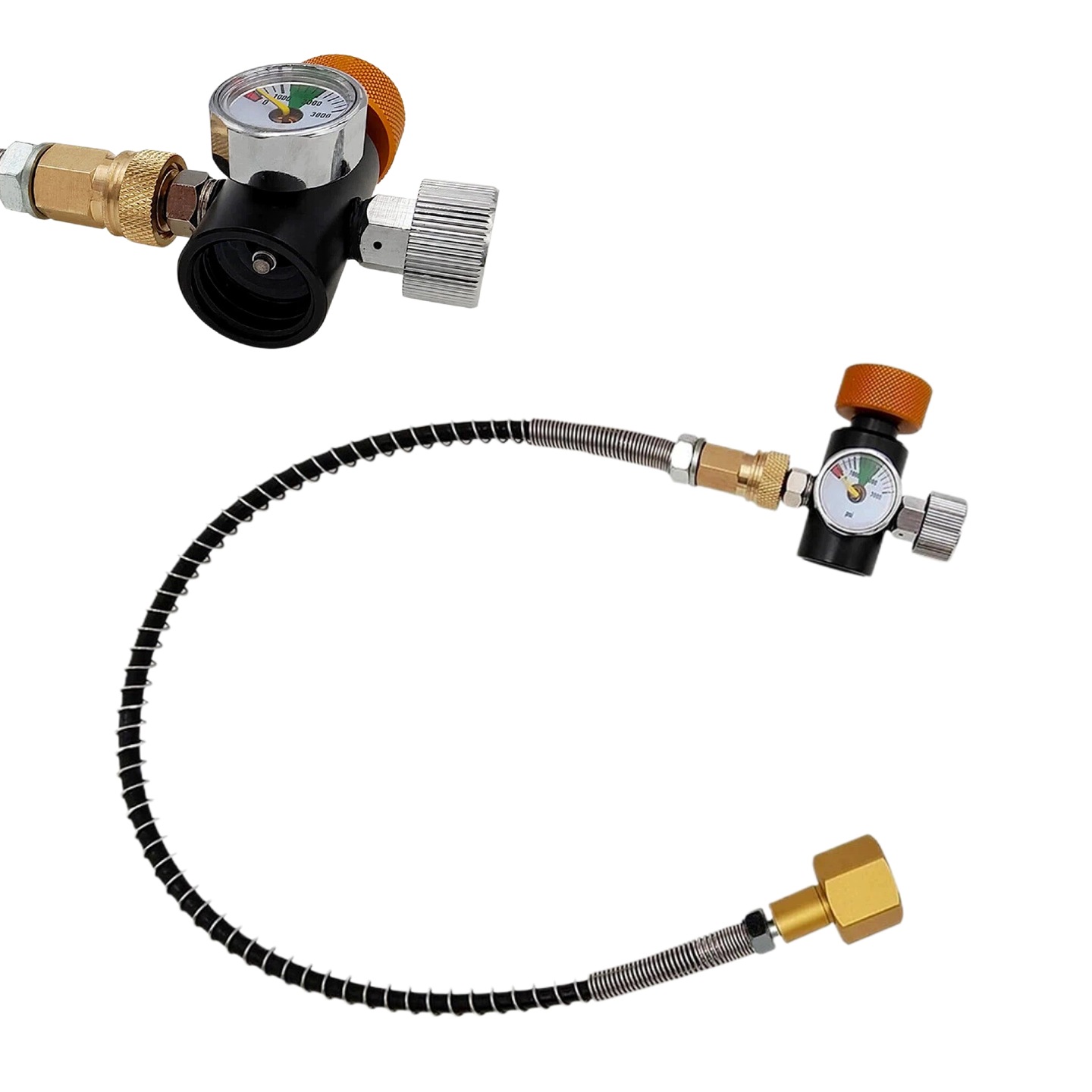 Adaptér CO2 S Hadicí A Manometrem 3000 Psi Pro Sodastream W21.8-14