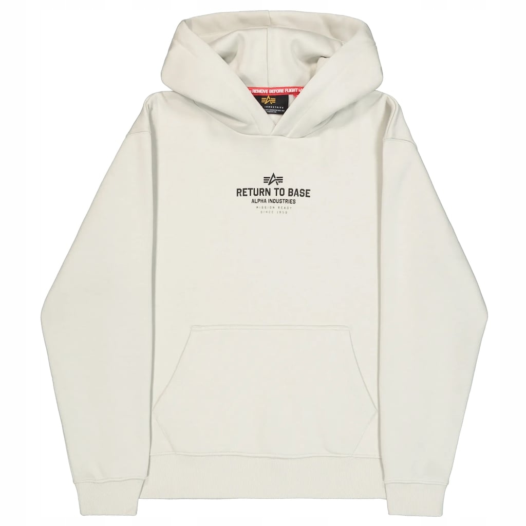 Mikina s kapucí Alpha Industries Return To Base Stone 3XL