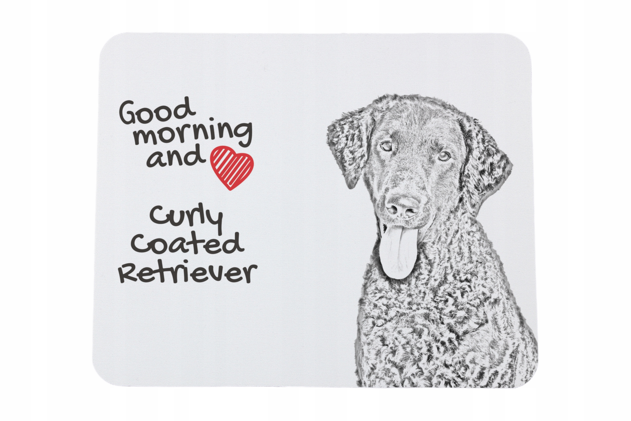 Curly Coated Retriever podkładka pod myszkę z nadrukiem, personalizowana