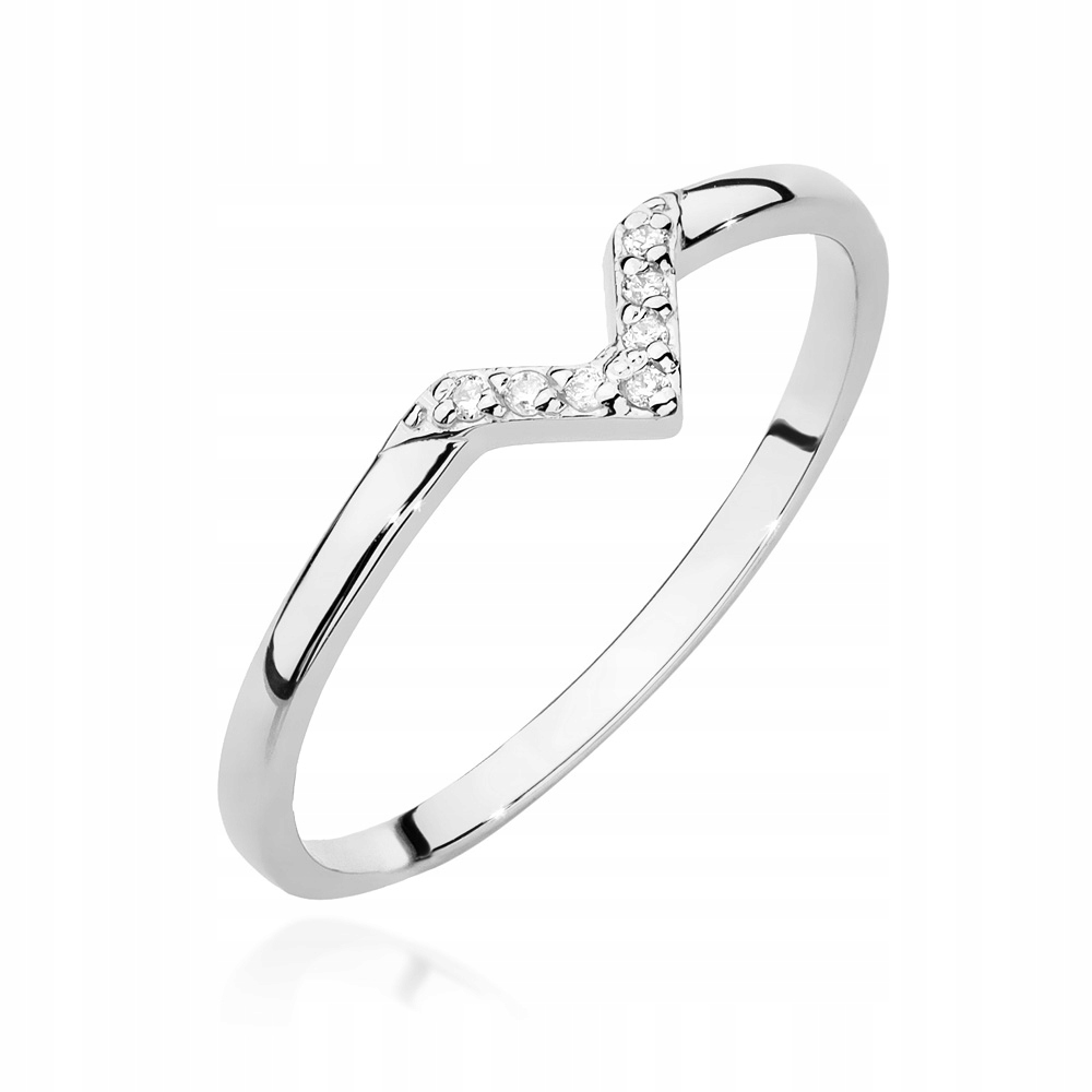 

Pierścionek Z Brylantem Białe Złoto P. 585 0,04 ct