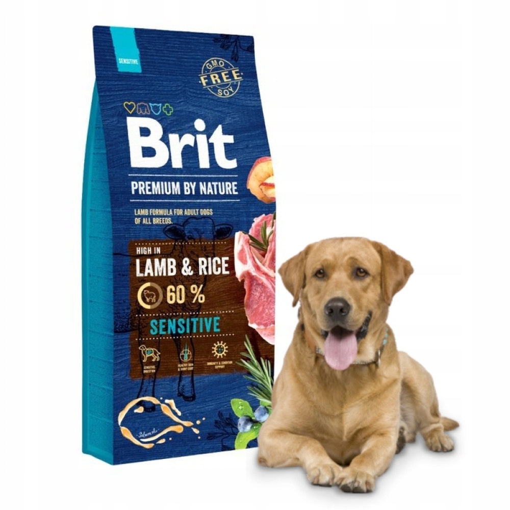 Brit Sucha karma dla psa Premium By Nature Sensitive Lamb 15kg