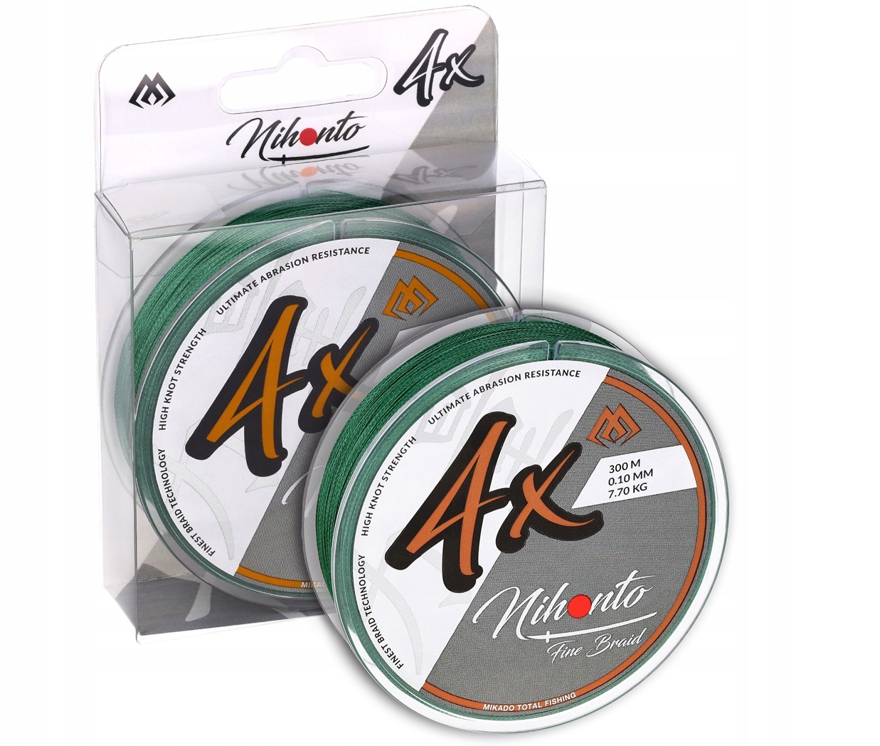 Plecionka Mikado 4 Sploty Zielona Feeder Spinning 0,08 mm 300m