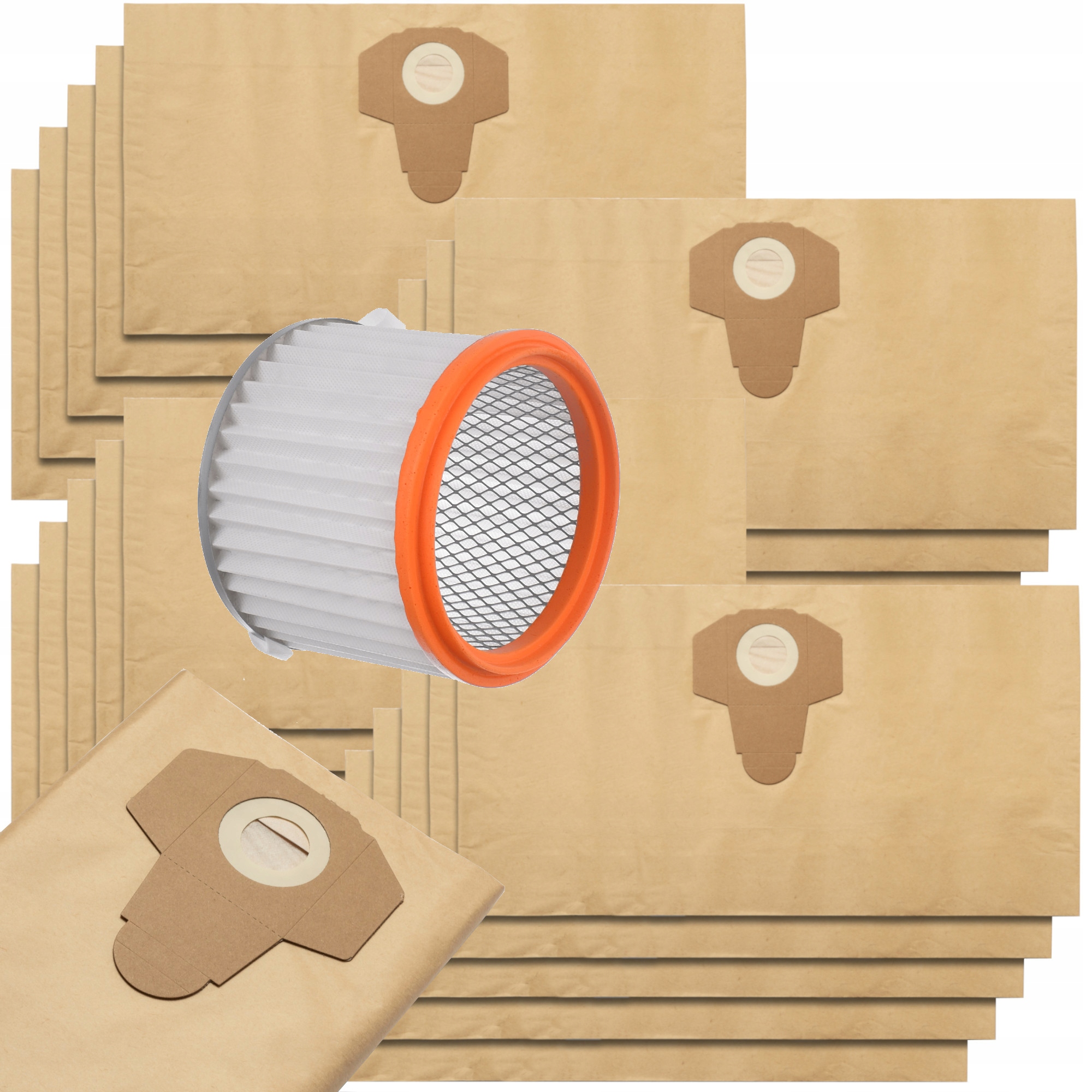 20xSáčky do vysavače Macallister 1400 1250 W 1400 W 1250 W Omyvatelný filtr