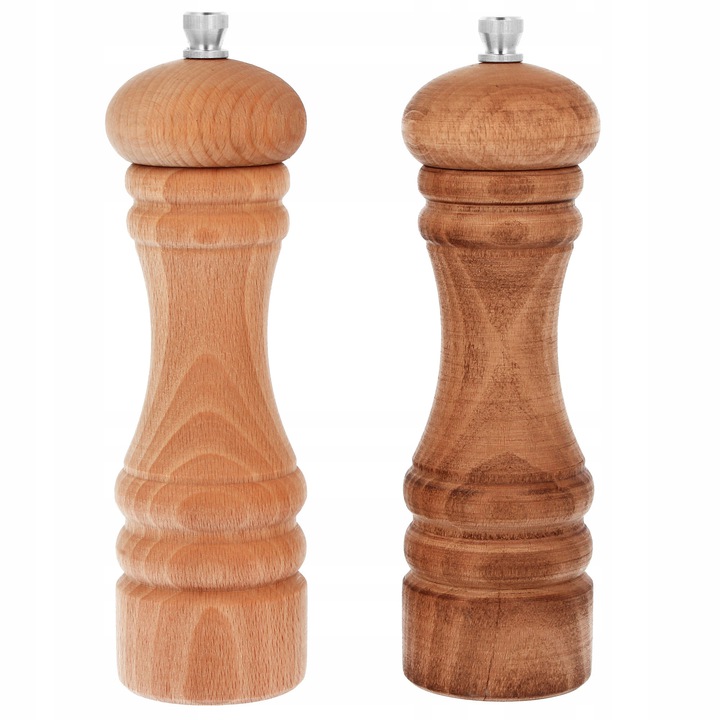 

Młynek Do Pieprzu I Soli Ręczny Drewniany Zestaw 2