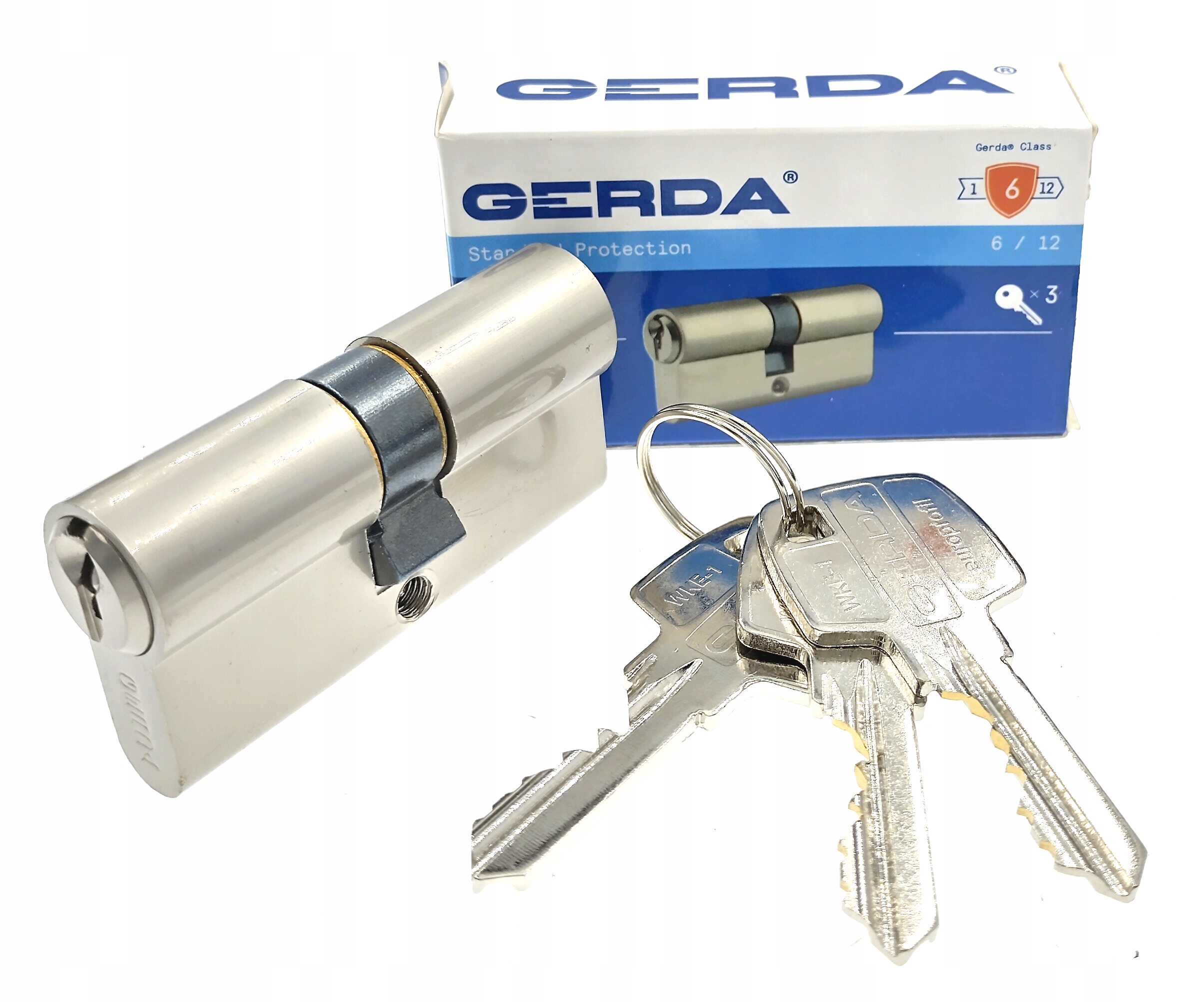 

Wkładka Gerda Wk E1 30/35 nikiel satynowy -3 key