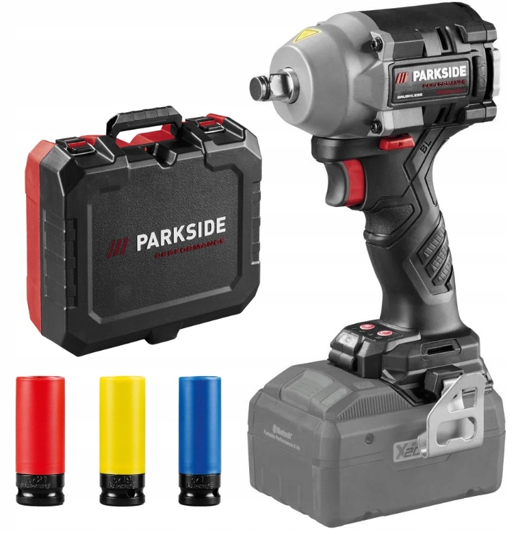 Parkside Klucz udarowy 20V 600Nm Ppdssa 20-Li B2 1/2" 3 nasadki Walizka