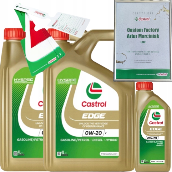 CASTROL EDGE 0W20 V 9L VOLVO VCC RBS0-2AE + ZAWIESZKA
