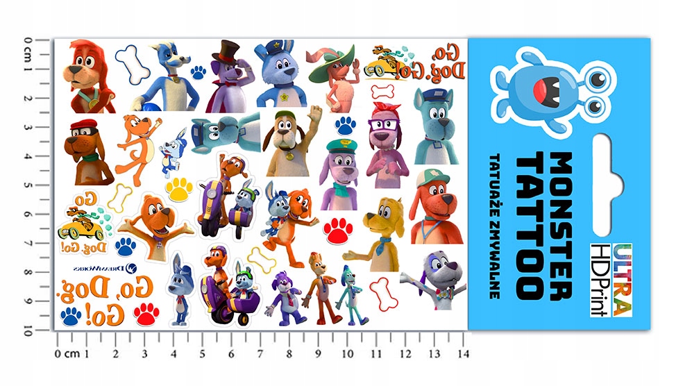 ZESTAW 3W1 KOSZULKA DLA DZIECI TATUAŻE NAKLEJKI GAZU PIESKI GO DOG 140 Marka inny