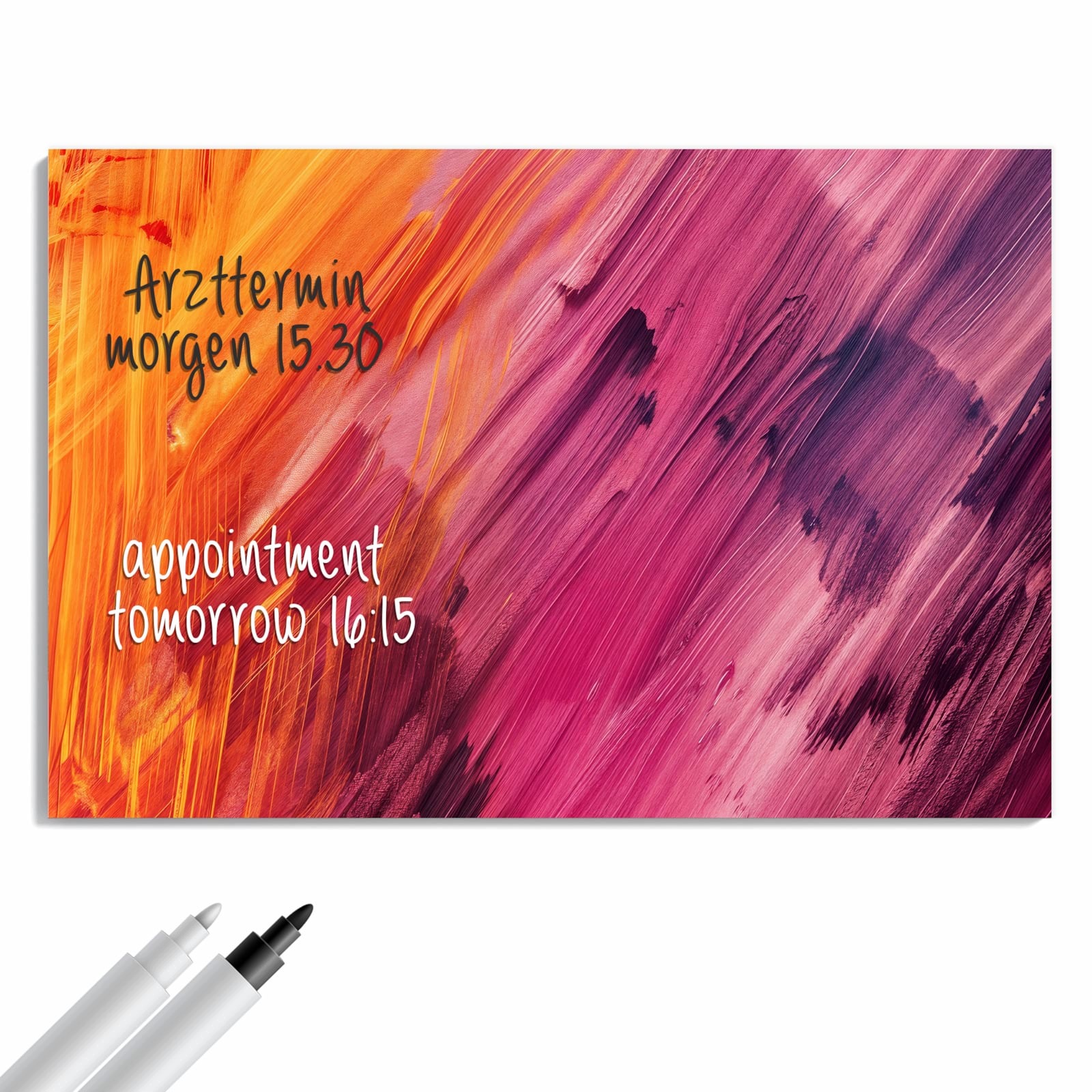 Magnetická tabule Abstraktní Barvy 90 × 60 cm
