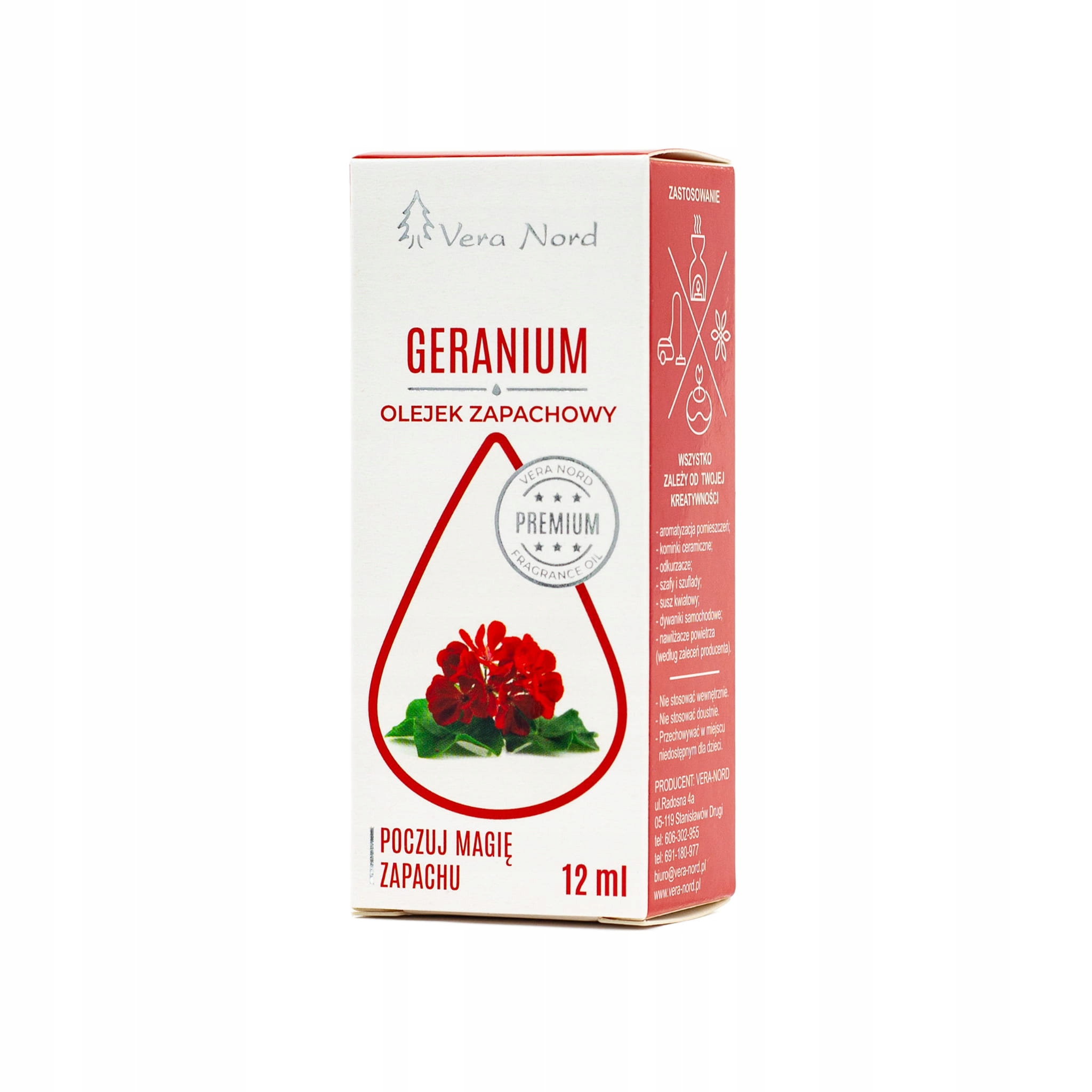 

Olejek zapachowy 12 ml geranium odstrasza kleszcze