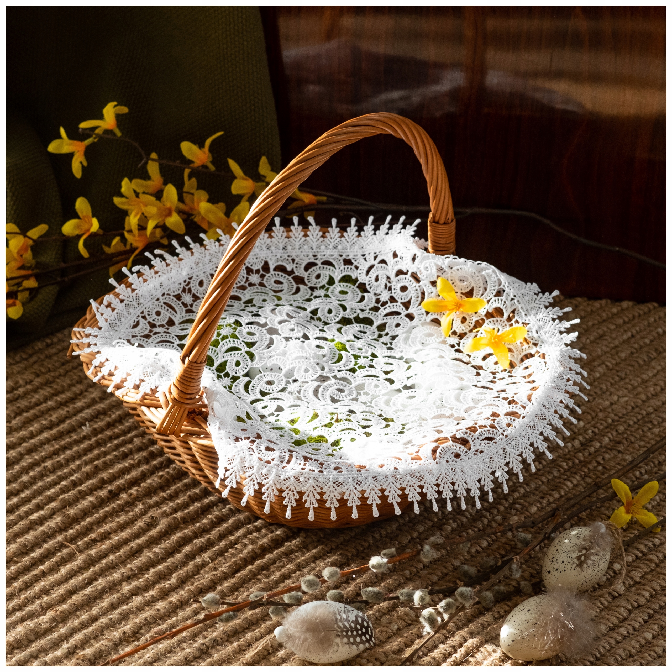 

Serwetka Do Koszyczka Wielkanocnego święconki 30cm