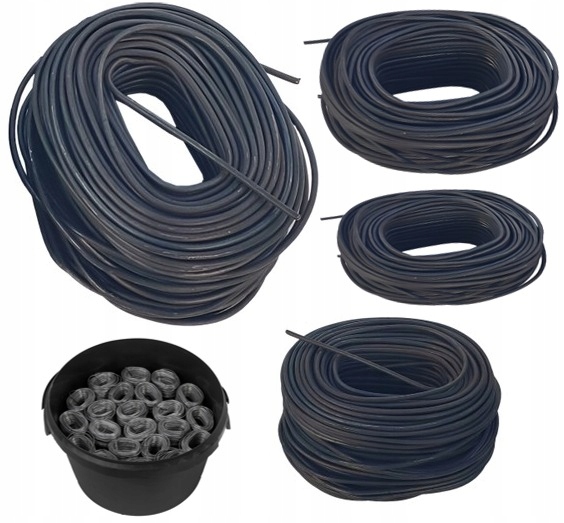 14 kg žhavého vázacího drátu pro vyztužení třmenů 1,4 mm v motech