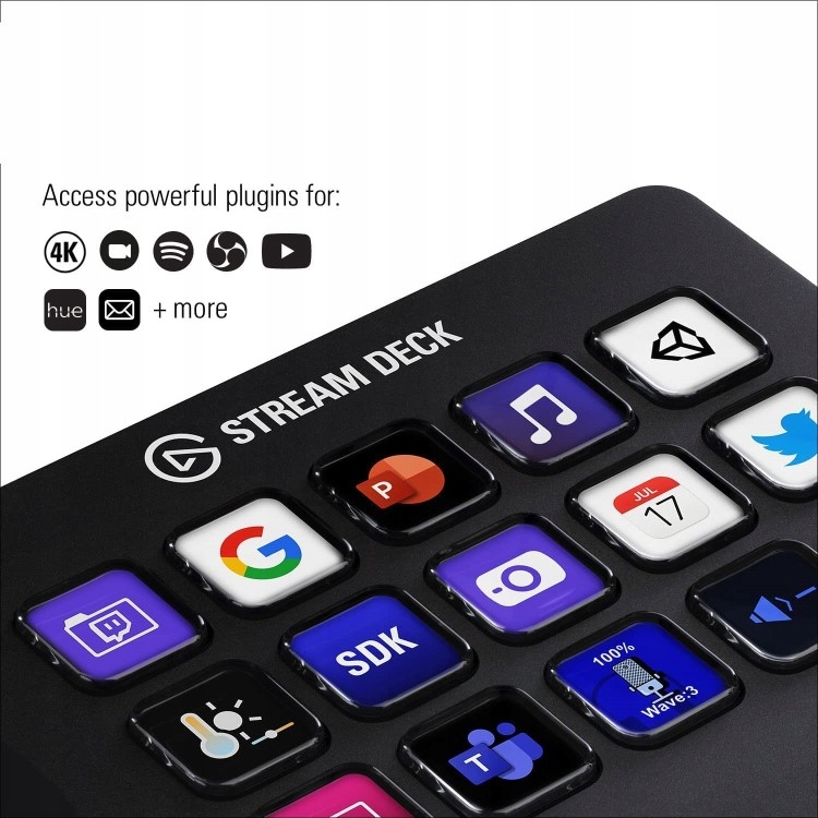 KONTROLER DO STUDIA WYZWALACZ DZIAŁAŃ STREAM DECK APLIKACJI DLA YOUTUBERA Model DECK MK.2