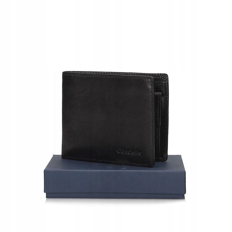 Černá peněženka bez zapínání Canaletto 1501-S163/RFID