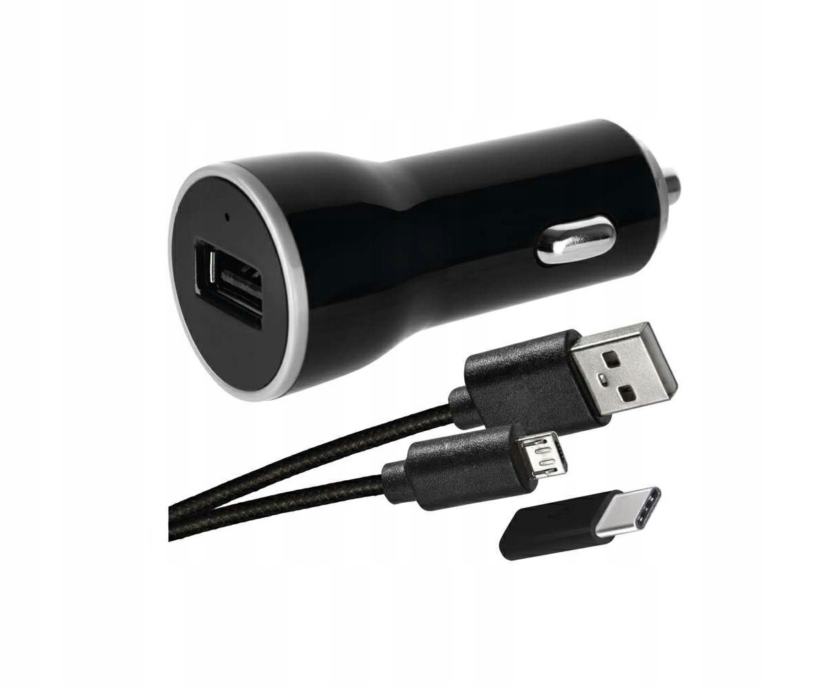 Ładowarka samochodowa EMOS USB 2,1A V0219 micro C