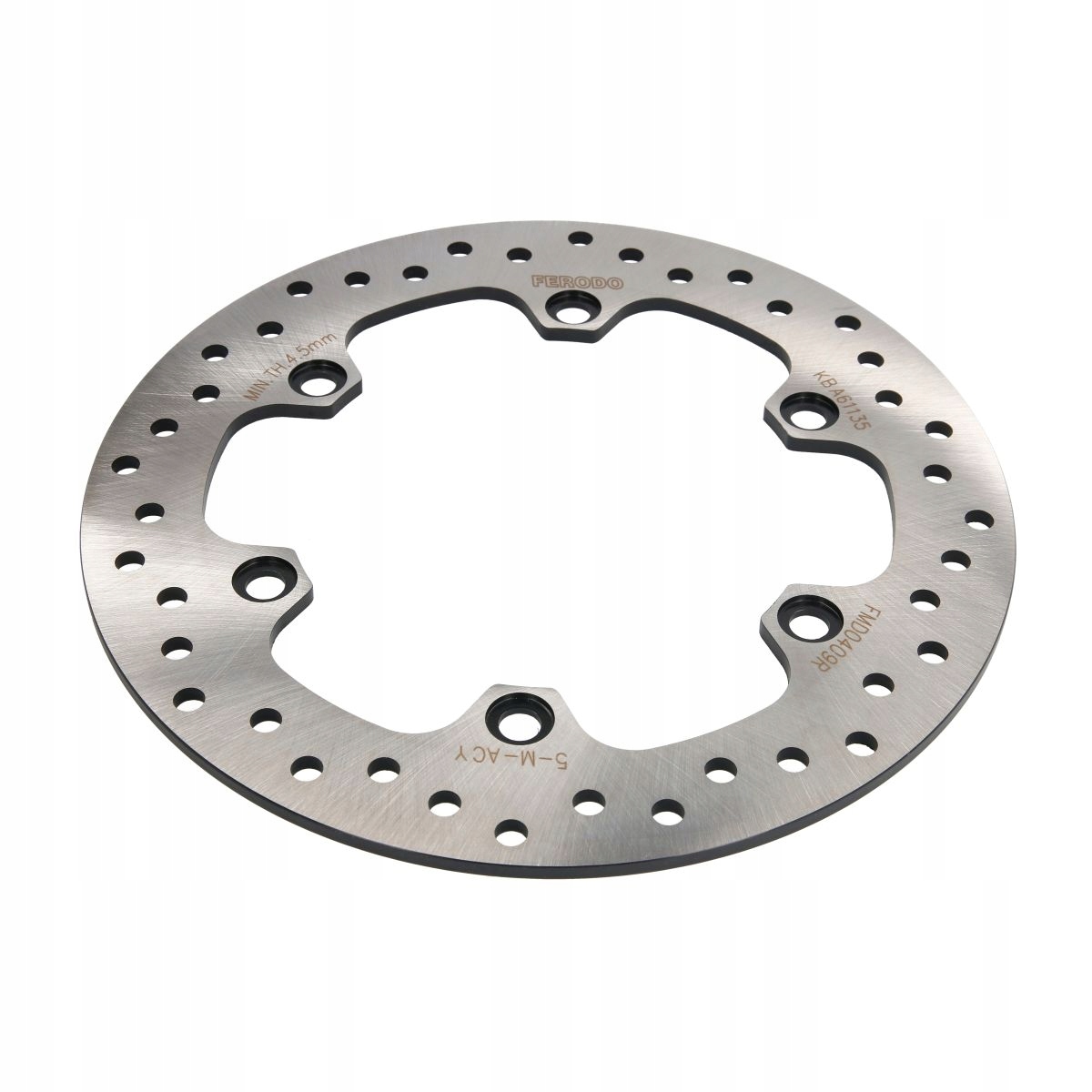 Kotúč zadný 256/144,4x5mm 6x166mm 10,5mm pevný Fero