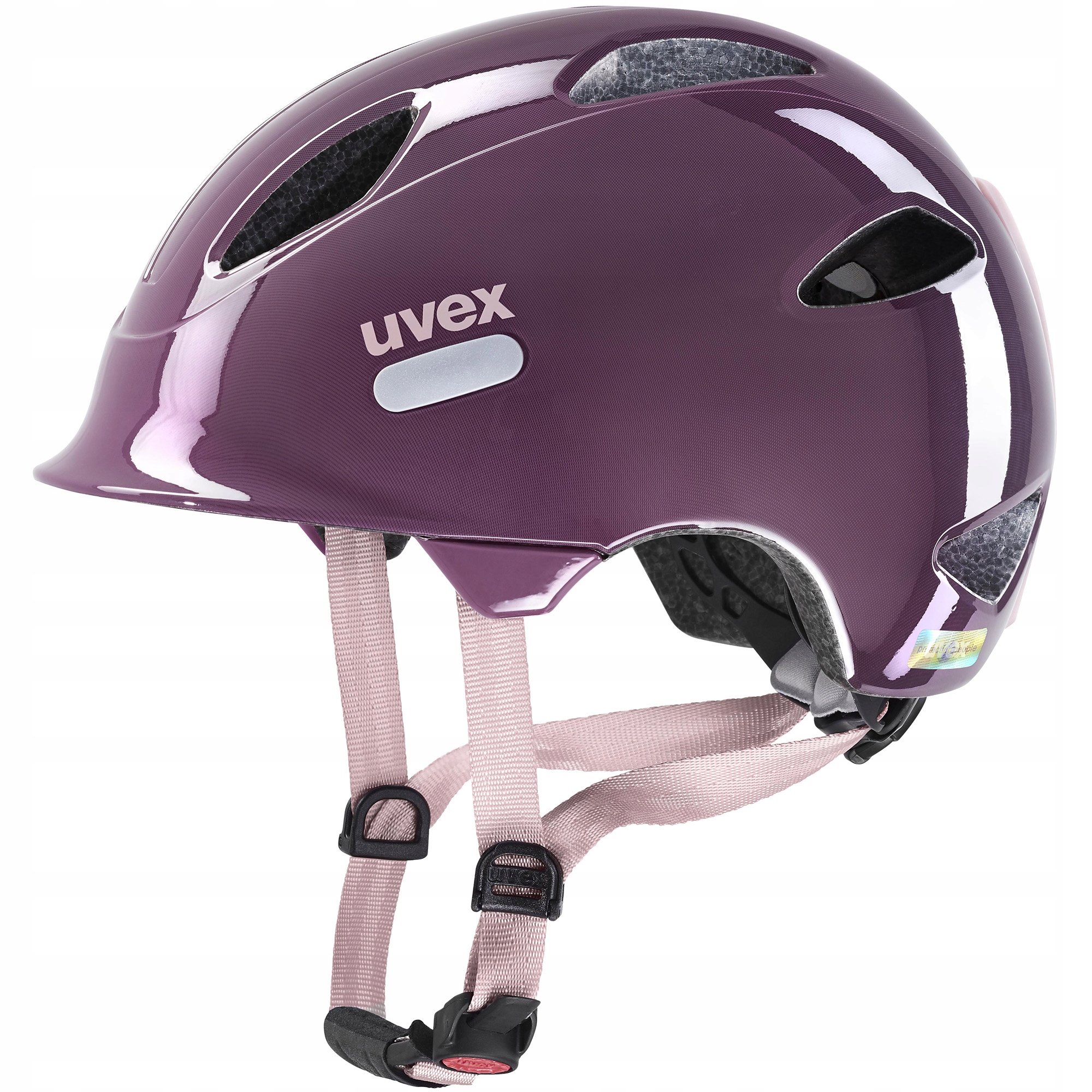 Dětská cyklistická helma Uvex Oyo Plum/Dust Rose Fialová 50-54