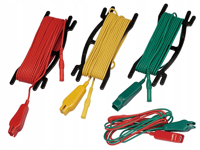 Kable pomiarowe do miernika rezystancji uziemienia komplet