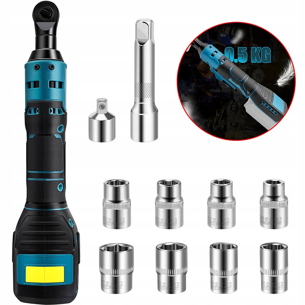 Bezdrátový Rázový Utahovák 55 Nm Akumulátorová Elektrická Ráčna Set