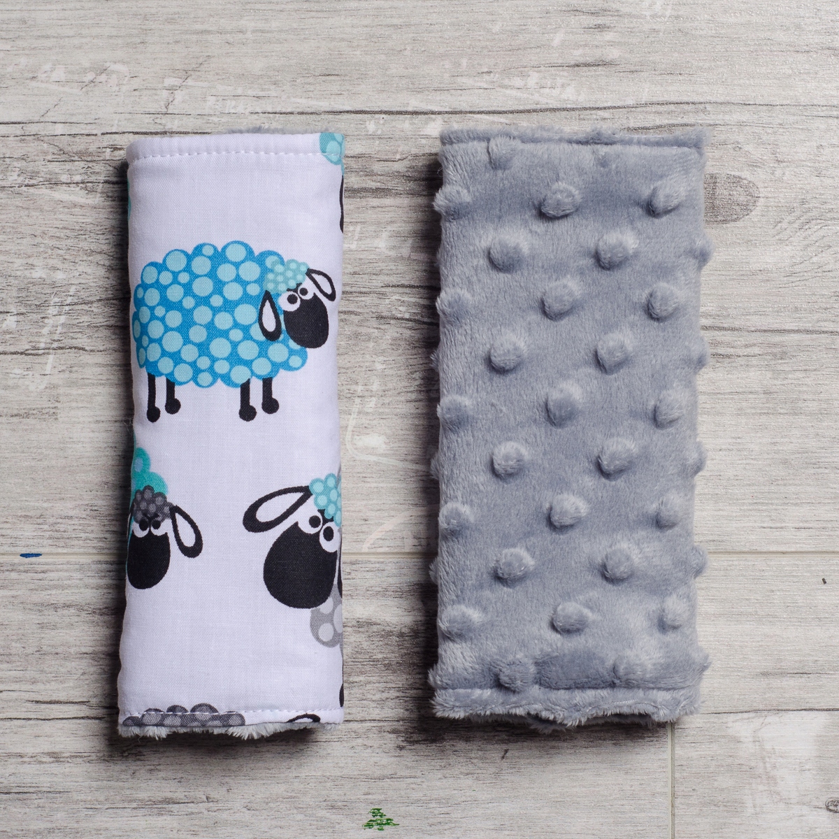 Nakładki osłony pokrowce na pasy dwustronne Kolor niebieski