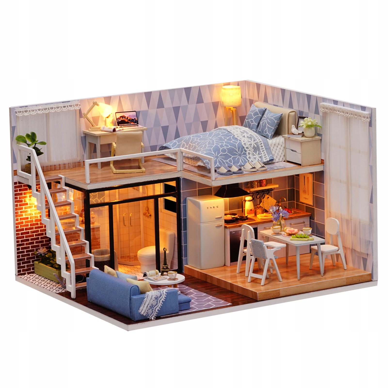 

Miniaturowy Domek Dla Lalek Zestaw Do Pokój Diy