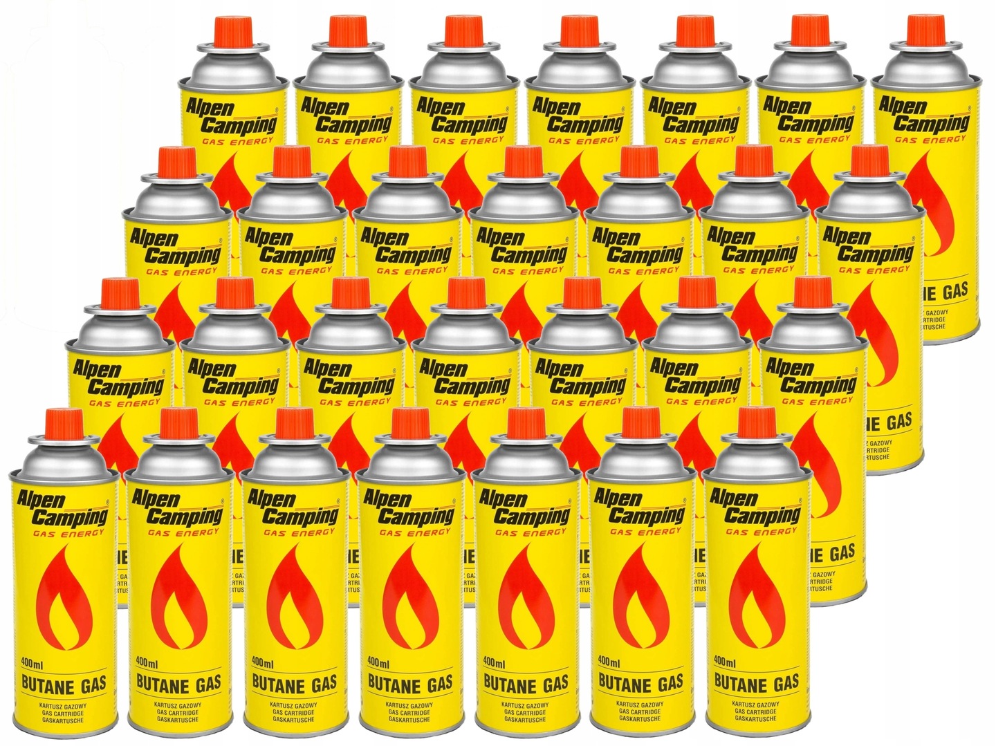 Plynová kartuše kartonová 28ks náplň do sporáku Alpen Camping 400 ml 227 g plyn