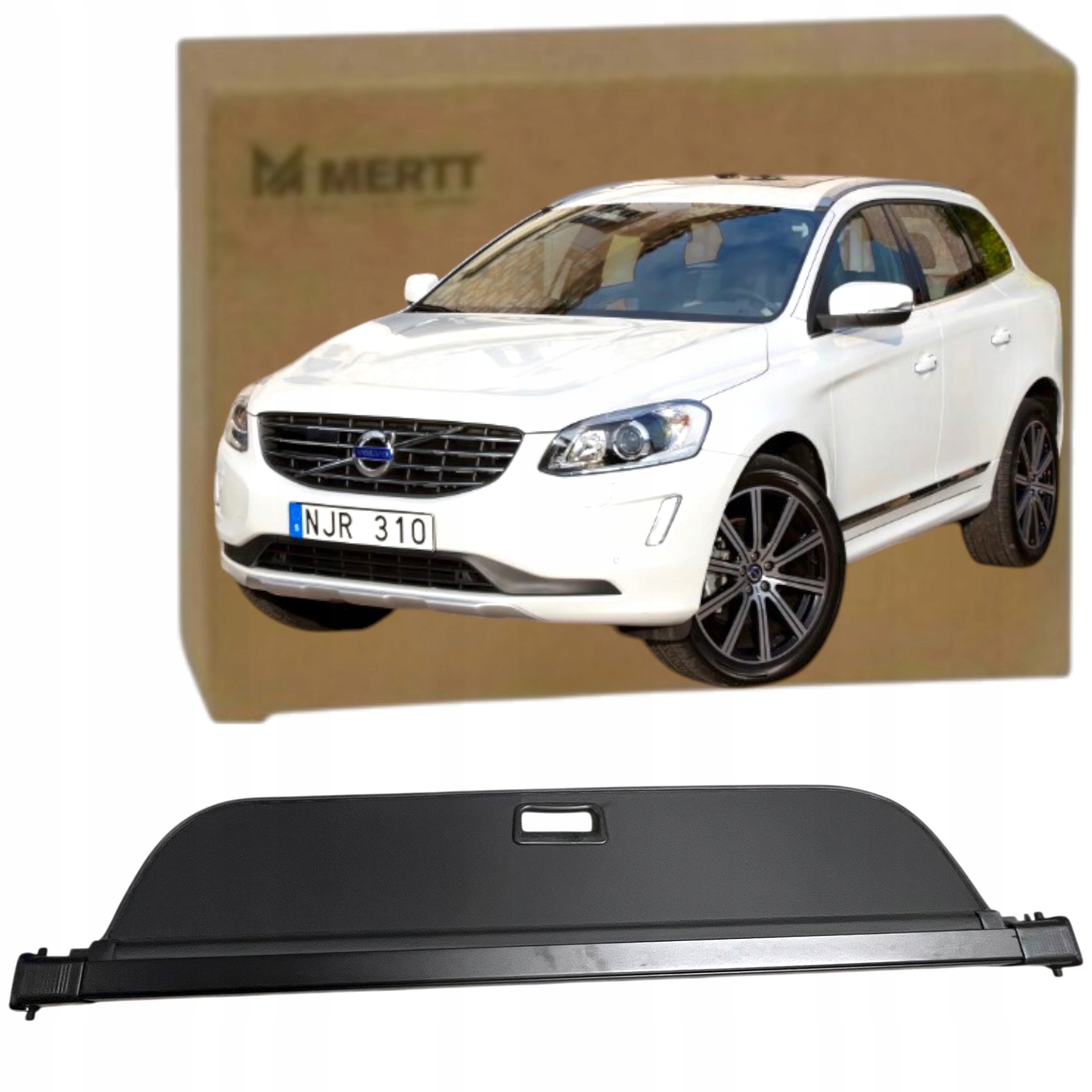 Volvo XC60 XC 60 2008-2017 Roleta Zavazadlového Prostoru černá zadní