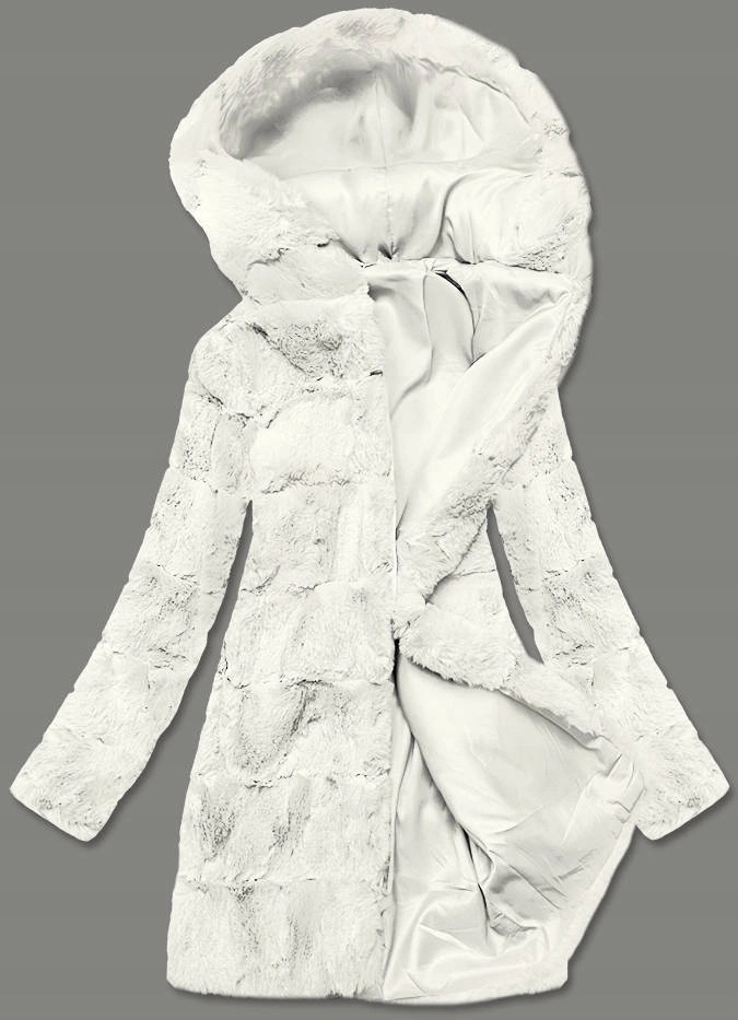 Kožešinová Bunda Kožíšek BR9741 Bílá XL (42)