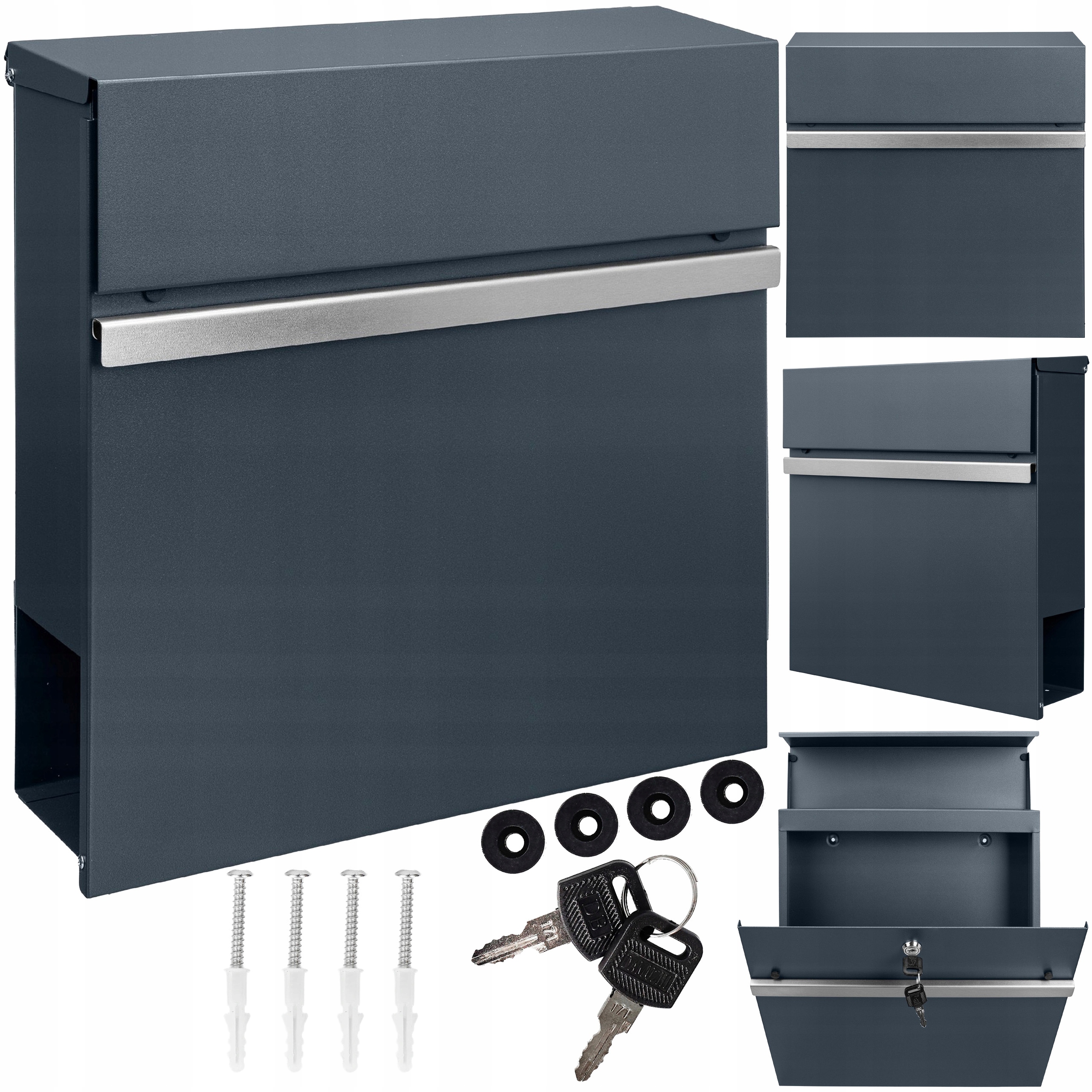 Poštovní Schránka Na Poštovní Seznamy Noviny Moderní Antracit Exclusive Tuba