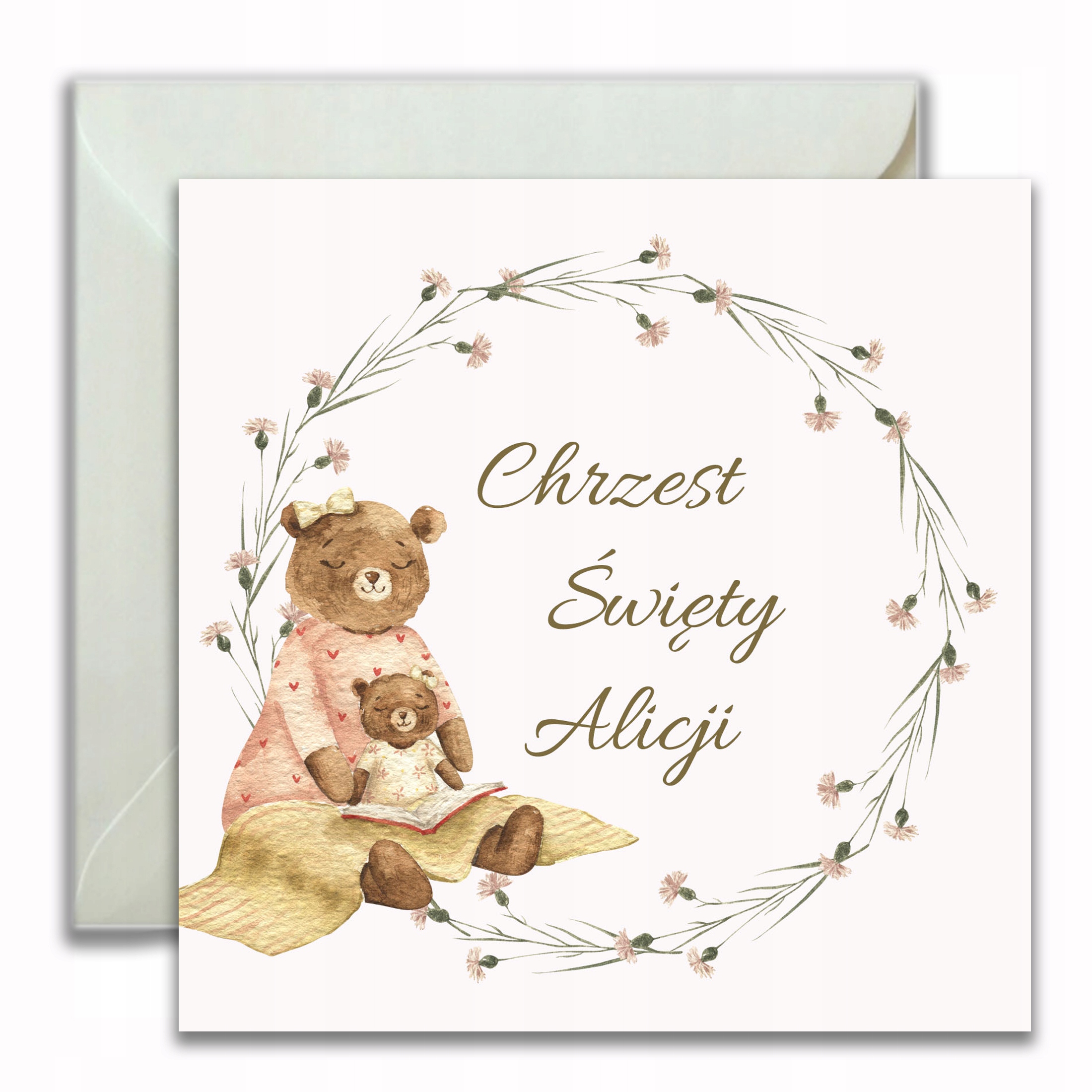 ZAPROSZENIA NA CHRZEST 10szt IMIĘ KOPERTA 004 EAN (GTIN) 5906196407263