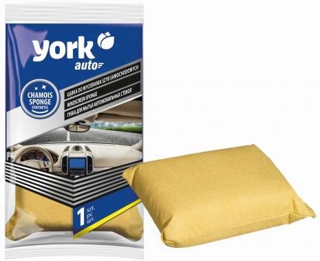 

York Gąbka do Wycierania Szyb Samochodowych 1 szt