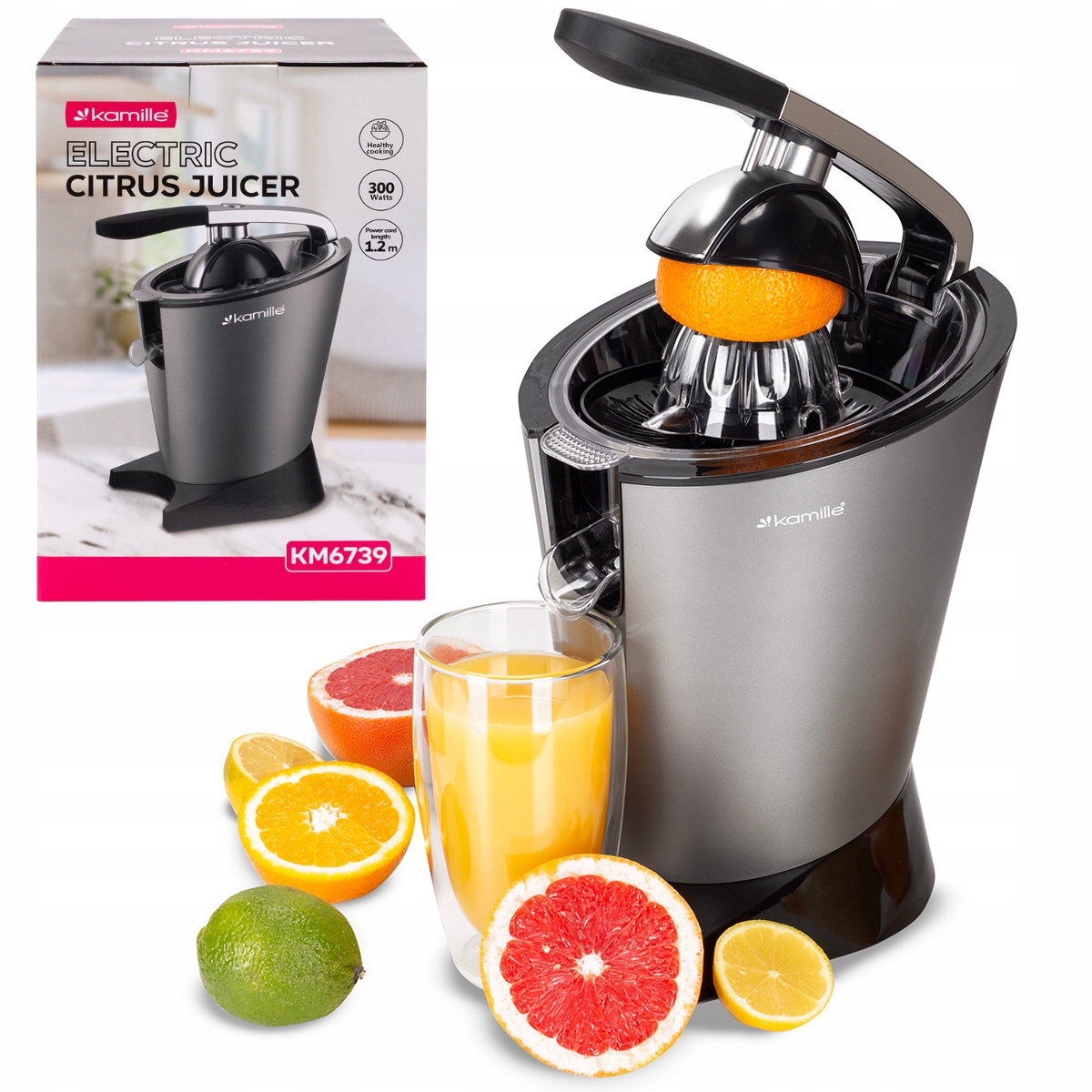 Elektrický Odšťavňovač Na Citrusy, Ovocné Šťávy, Výkonný Kamille