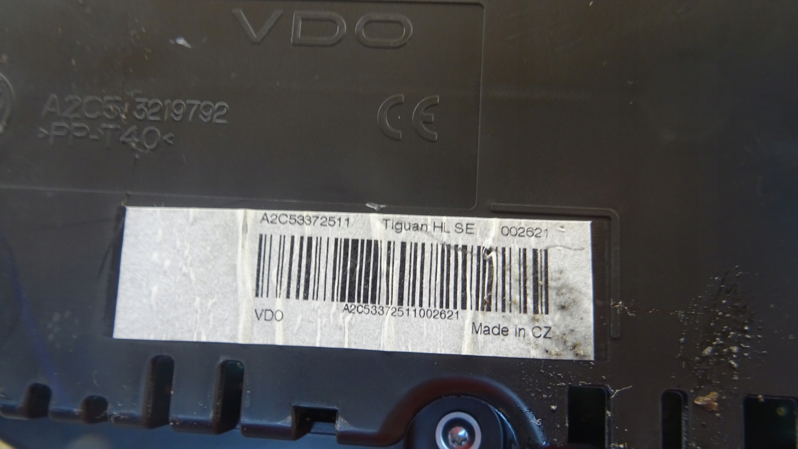 dials VW Tiguan 1.4 TSI 5N0920971