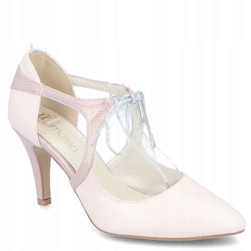 Tymoteo Badia Perla Růžová svatební boty Kůže 35