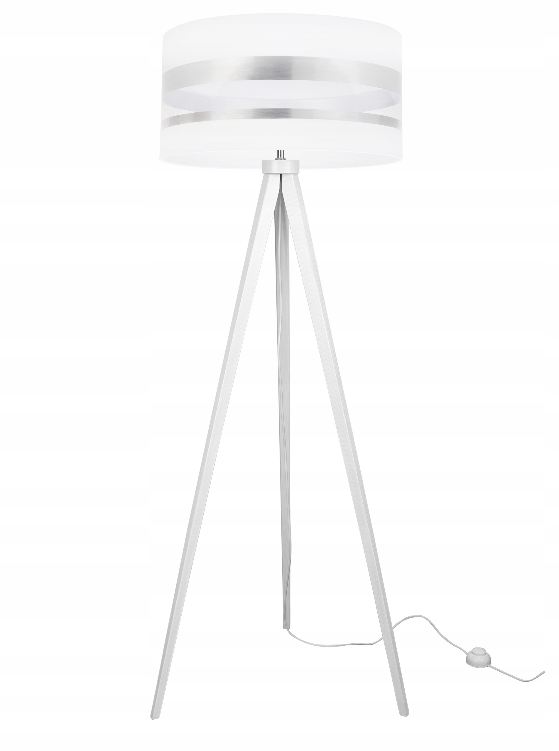 Stojací Lampa Trojnožka Loft Chrom Stínidlo Výběr Led