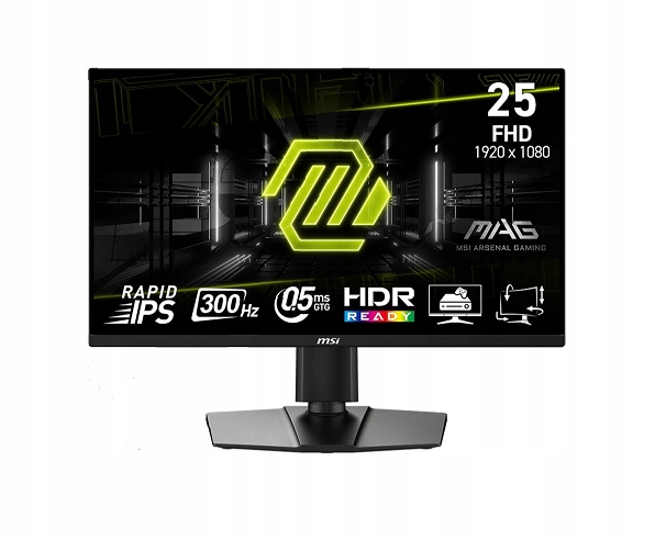 Monitor gamingowy MSI MAG 255PXF 24,5'' FHD Rapid IPS 300Hz 0,5ms