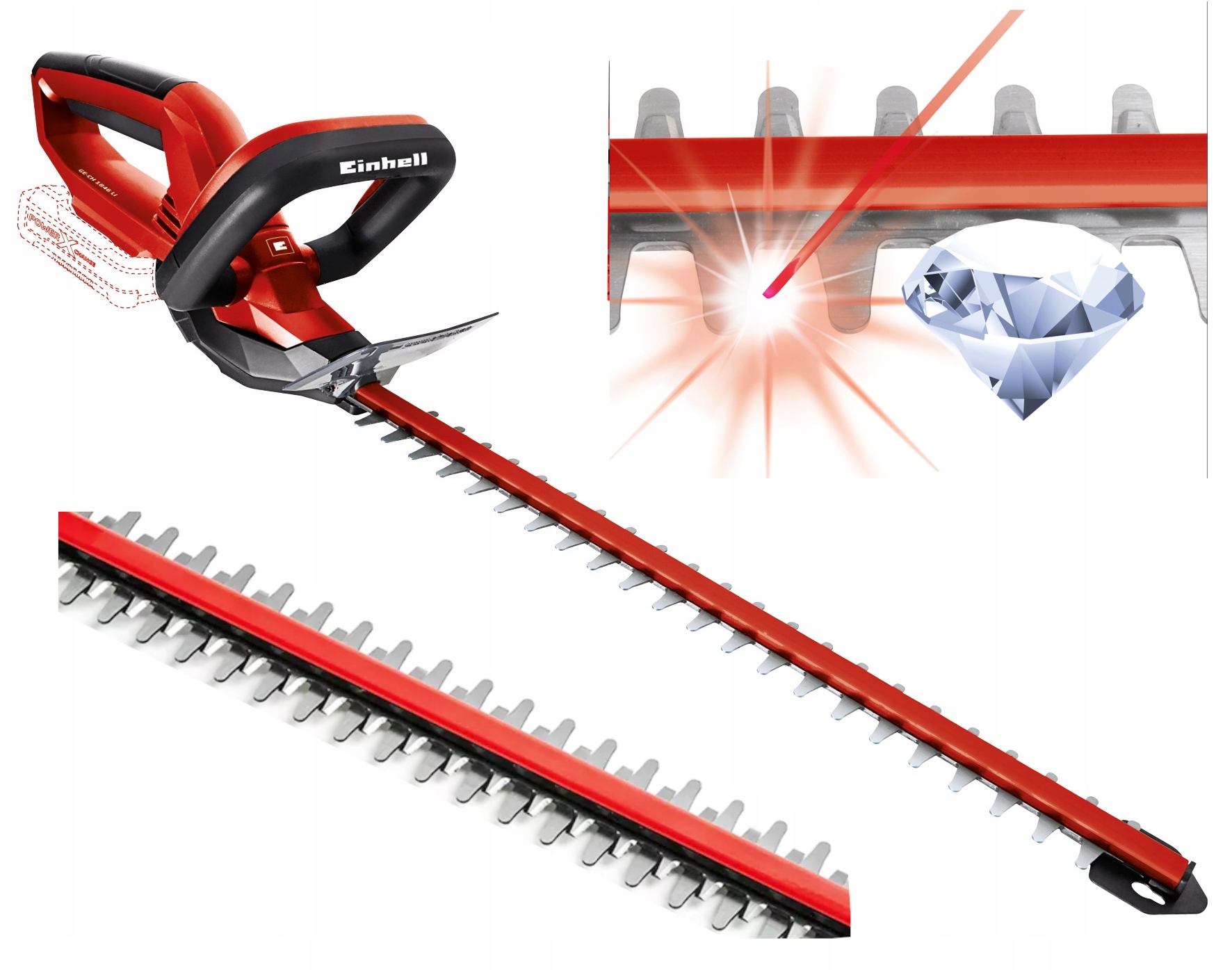 Nożyce Do Żywopłotu Akumulatorowe Piła Dożywopłotu Cięcia Kosiarka Kosa 18v