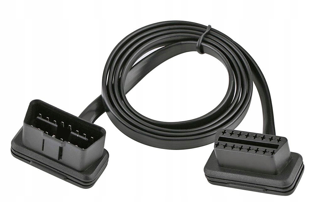 Kabel Przedłużka Obd 2 II Przedłużacz Adapter 16 Pin 100CM Przedłużka Diag
