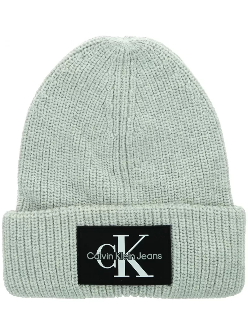 Čepice Calvin Klein Monologo Patch Beanie K60K607383 Prf