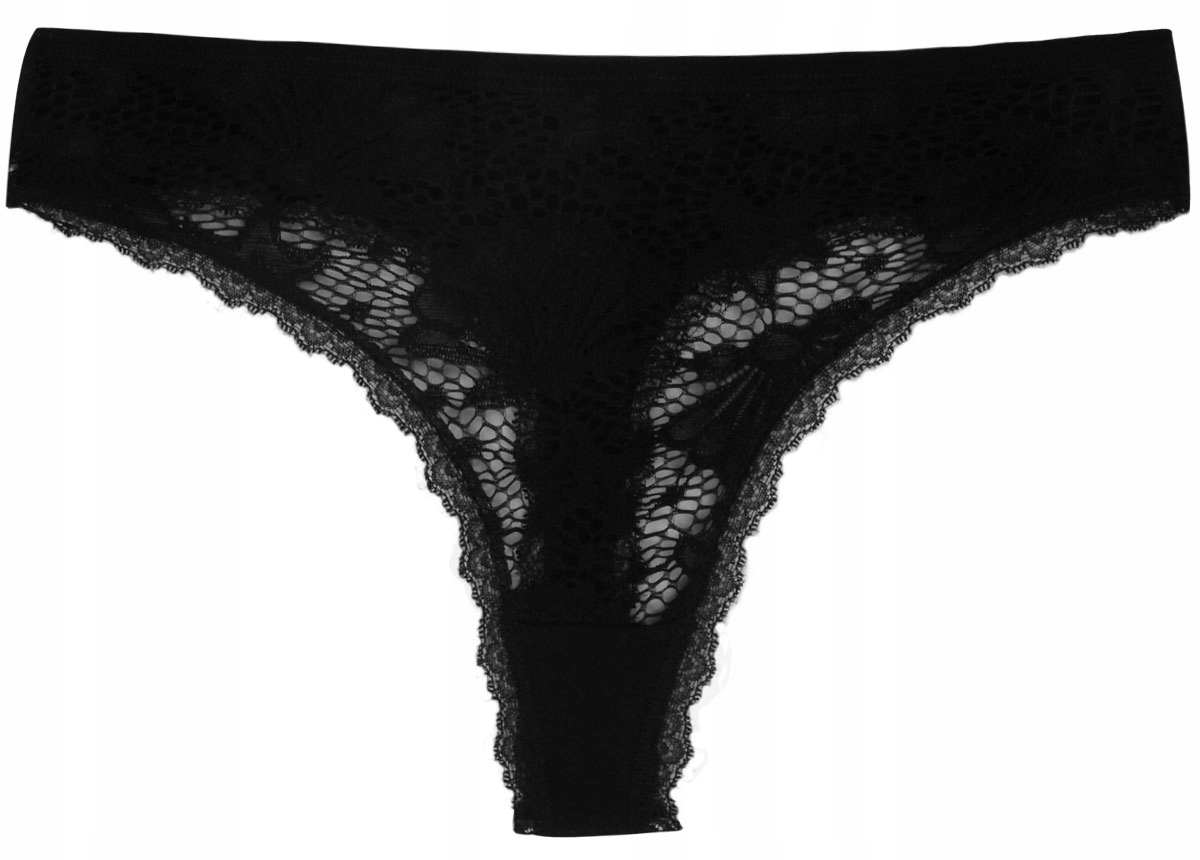 6x STRINGI DAMSKIE BAWEŁNIANE KORONKA Mia L Płeć kobieta