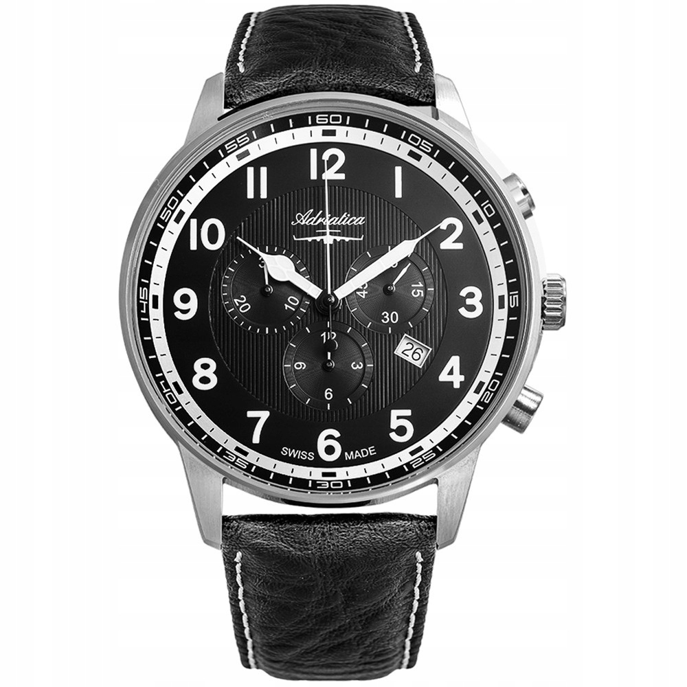 Pánské Hodinky Adriatica A1076.5224CHXLG černý pásek