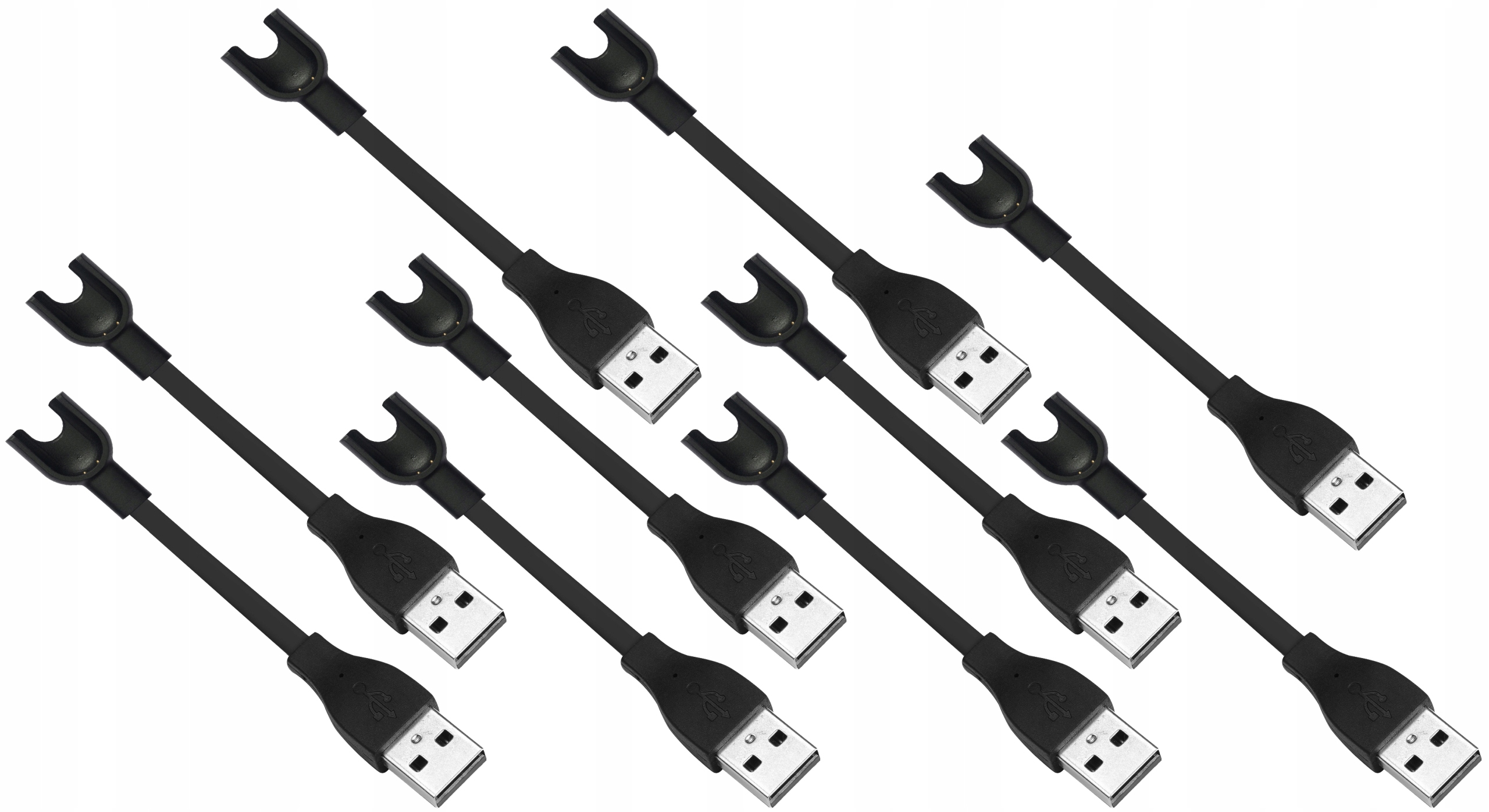 Ładowarka do Xiaomi MI BAND2 Płaski Kabel Usb 17cm 10sztuk