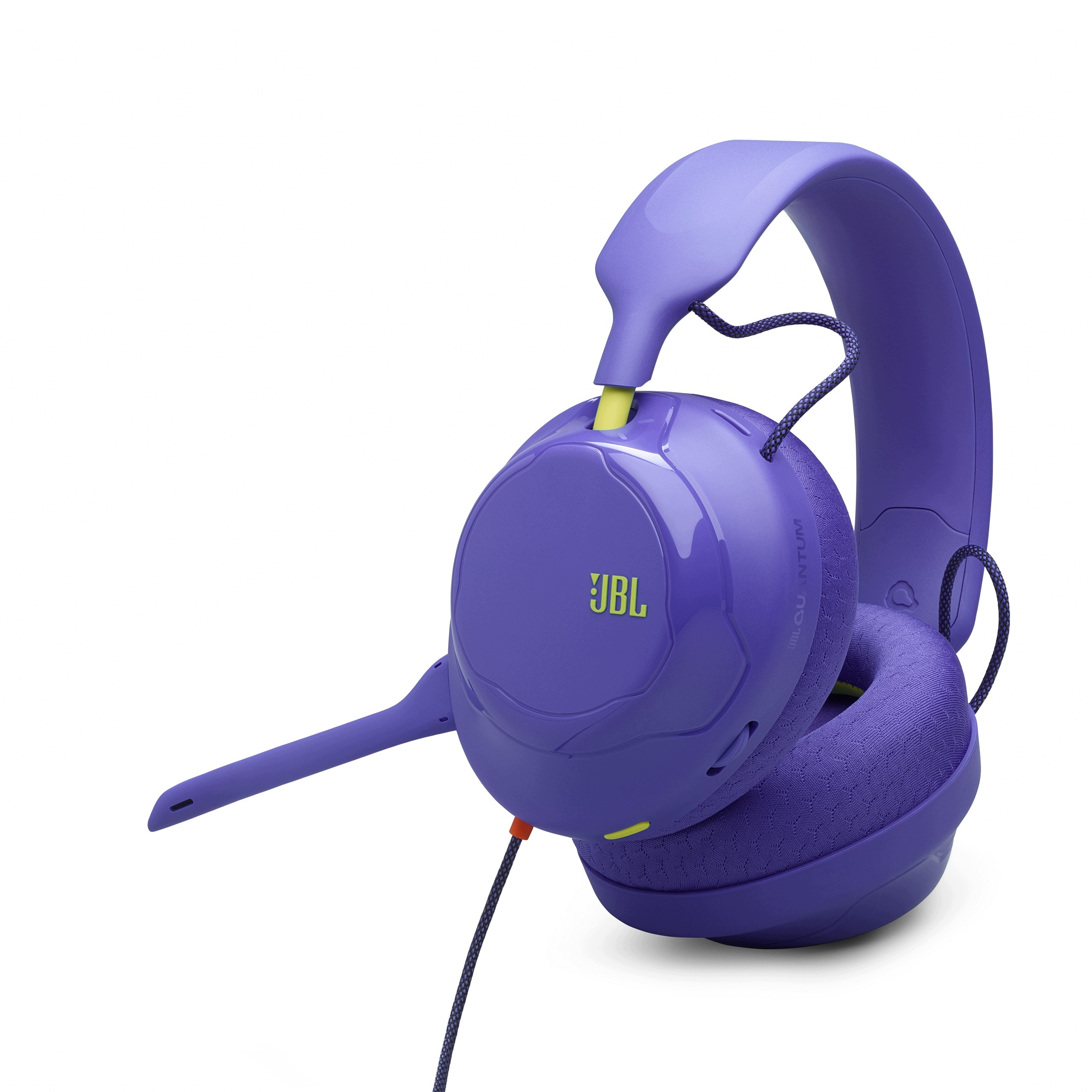Słuchawki przewodowe Jbl Quantum 120 fioletowe z mikrofonem do pracy, gier