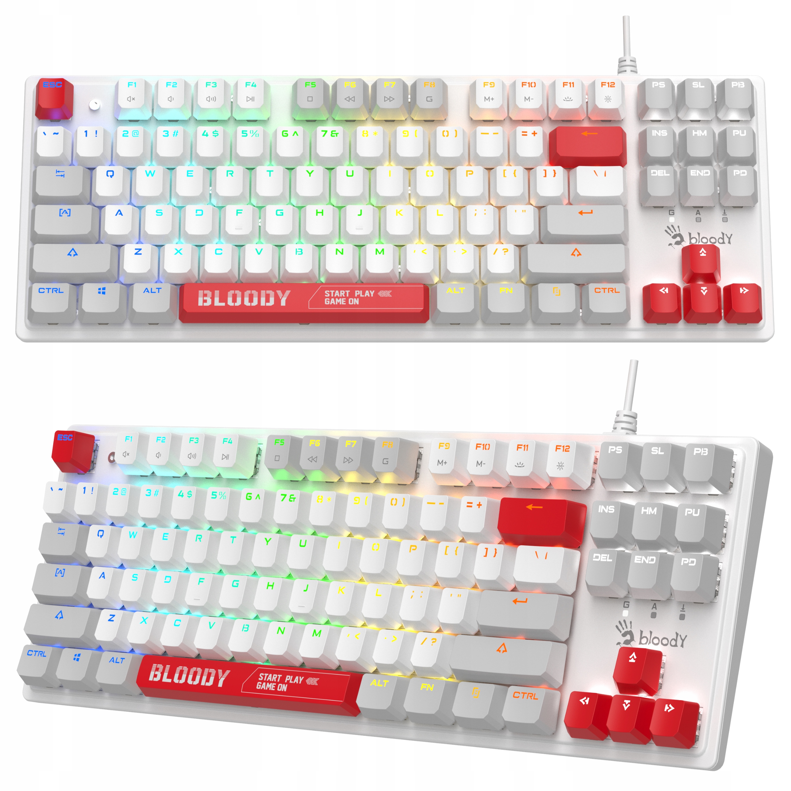 Klawiatura mechaniczna Gamingowa Dla Graczy Bloody S310N Tkl Rgb Red 1ms