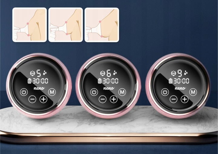 Laktator elektryczny Neno Bella bezprzewodowy PEŁNY ZESTAW Informacje dodatkowe można myć w zmywarce nie zawiera BPA regulacja siły ssania