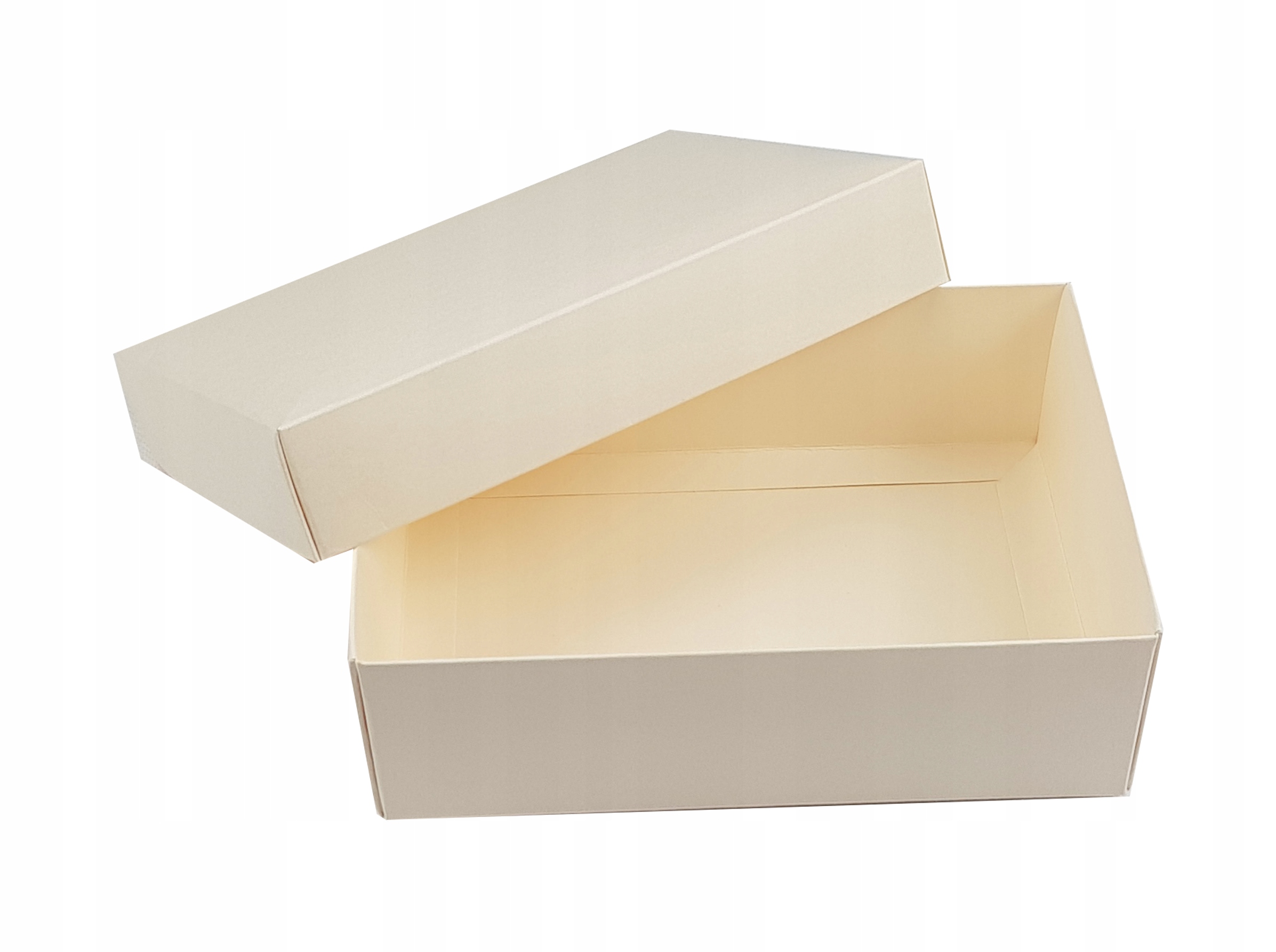 

Pudełko Ozdobne Prezentowe 255x160x75 mm Kremowe L