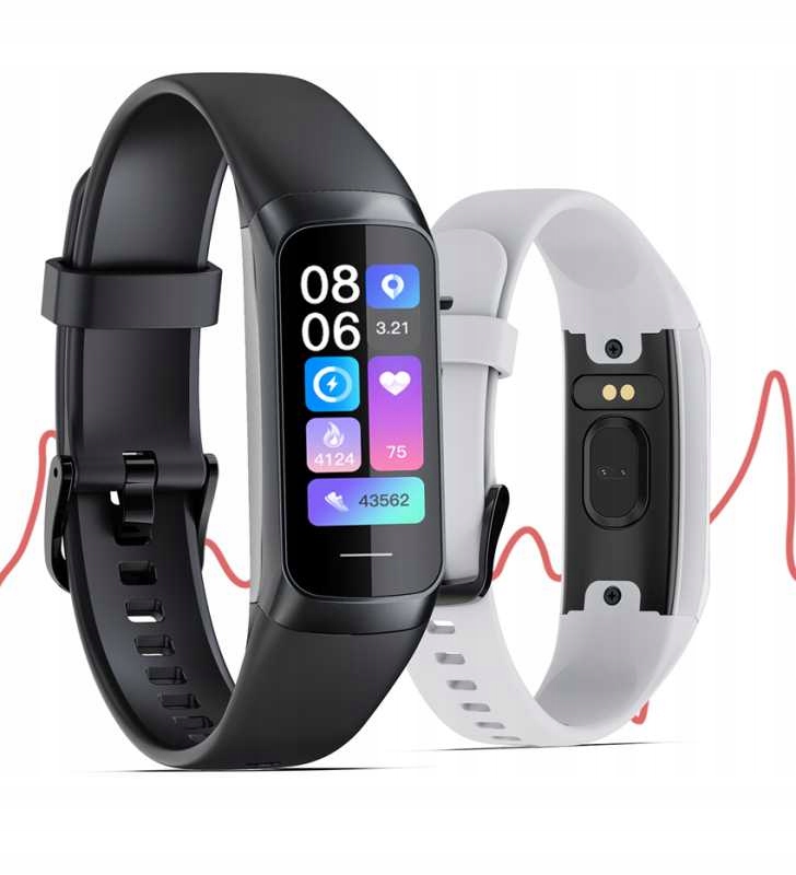 SMARTWATCH ZEGAREK PULS DAMSKI FIT AMOLED #2PASKI Transmisja danych brak