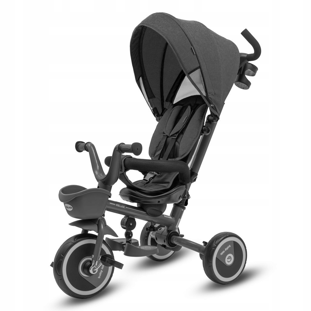 Babymix Rowerek dziecięcy trójkołowy Relax 5w1 365* New Grey