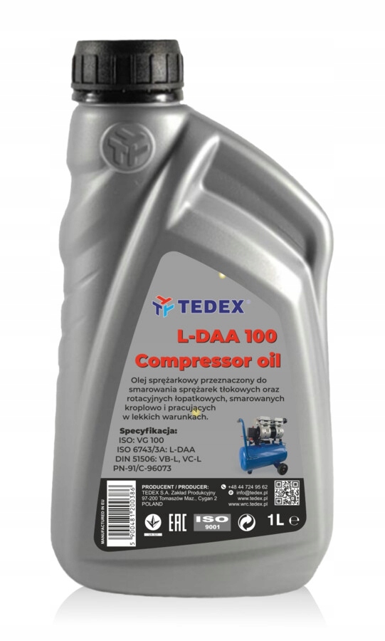 Tedex Olej Sprężarkowy L-DAA 100 1L