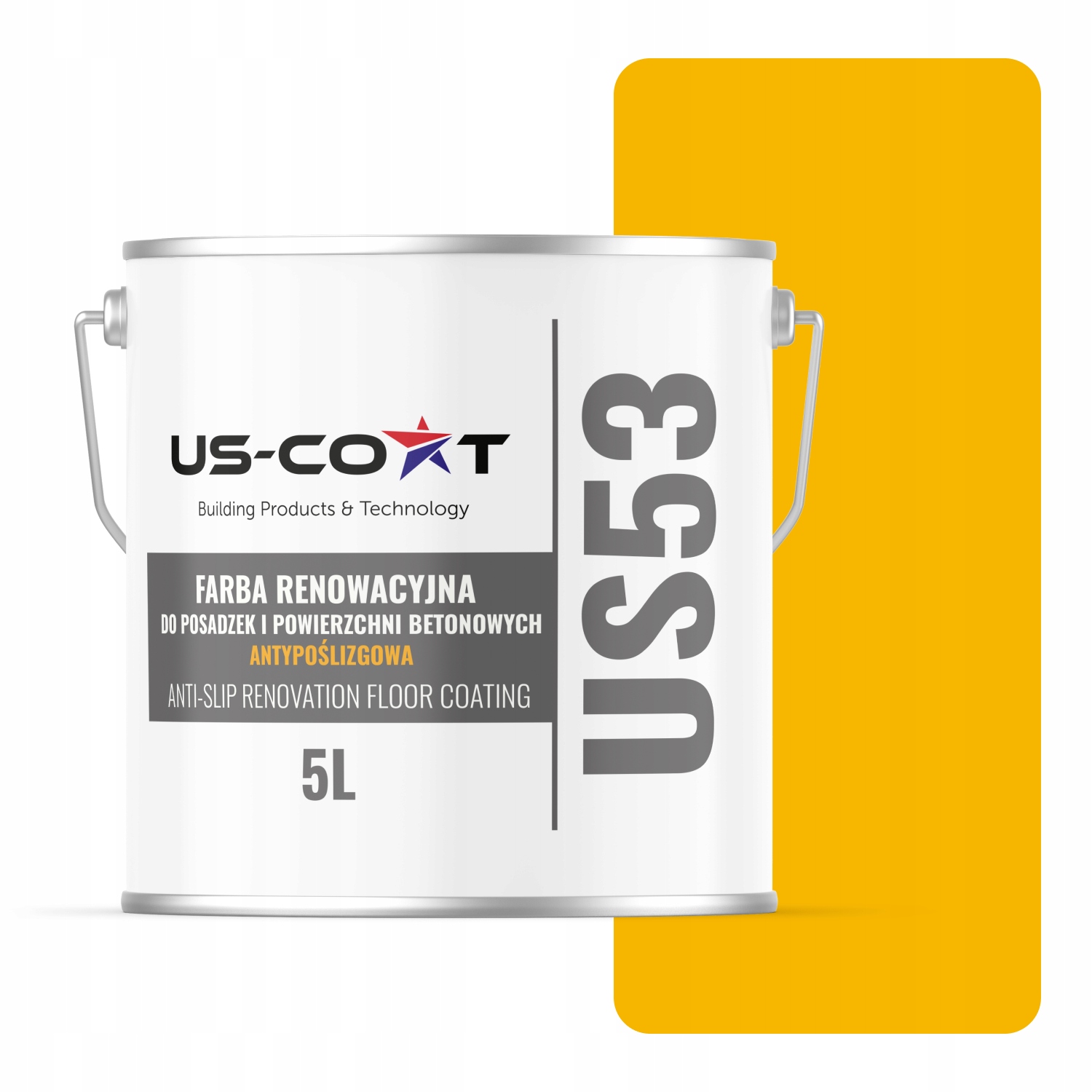 Renovačná Farba Na Podlahy Protišmyková Uv Žltá Kadmiová Ral 1021 5 L